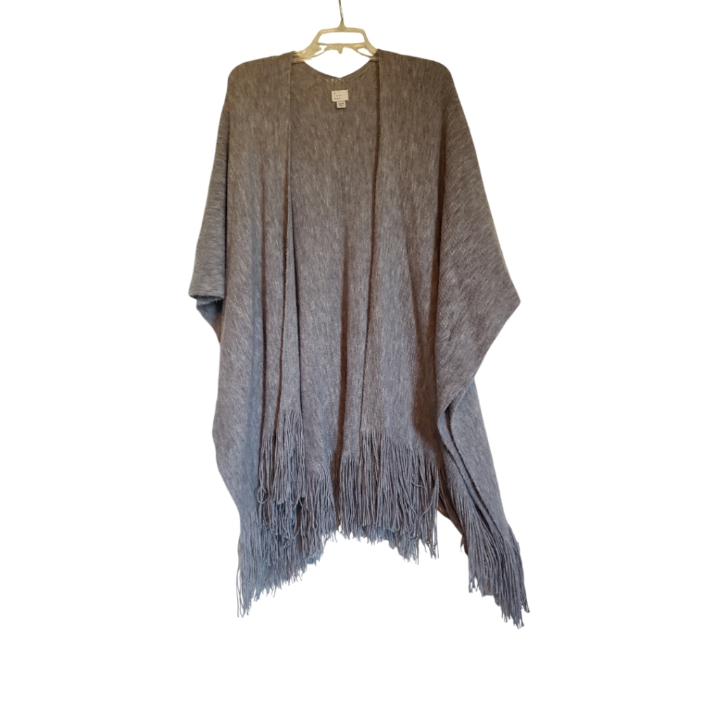 A New Day gray knit poncho
